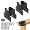 EONECROSS 2 Set Heavy Duty Steel T-Shaped Post to Beam