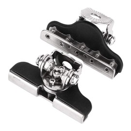 2PCS Universal LED Light Bar Mounting Brackets A Pillar Hood Work Light Clamp Holder Mount 304 Stainless Steel Fit for Car Offroad Jeep Truck SUV 4x4