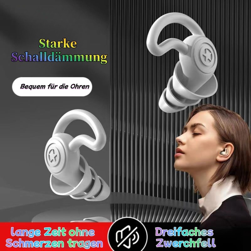 HTWODE Quiet 2 Earplugs, Ultrabcomfortable 40dB Reusable Noise Reducing Earplugs