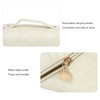 Makeup Cosmetic Bag Large Capacity Embossed Pattern Multifunctional Divider PU