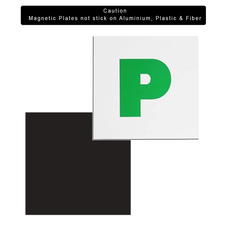P Plates Magnetic New Driver Pack of Two Pass Plates