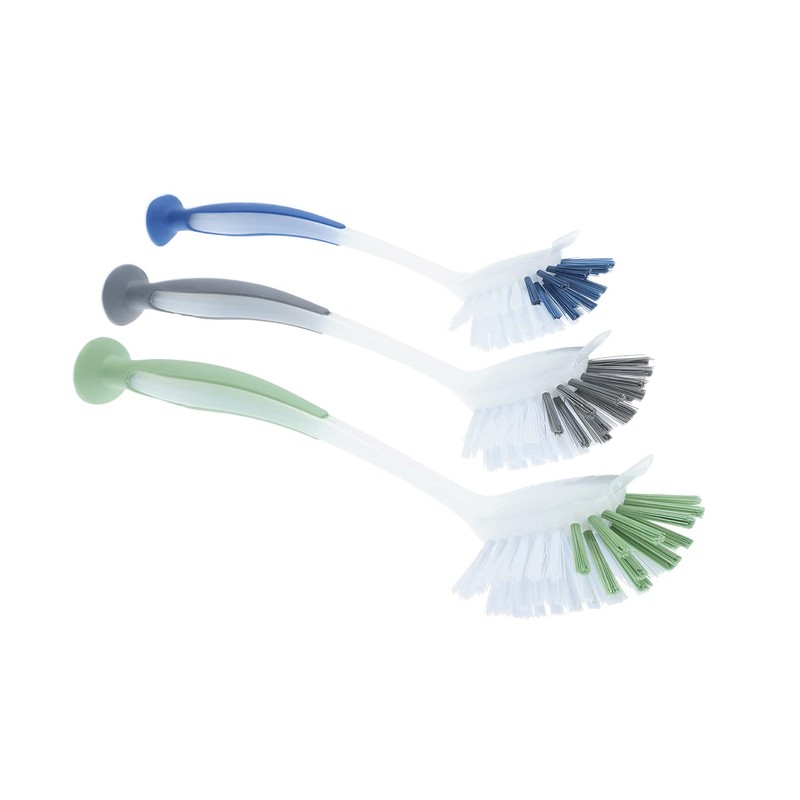 Sorbo Dish Brush with Suction Cup, Multi-Colour, 29 x 7.5