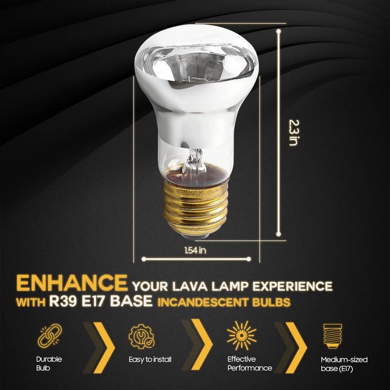 Seentech R39 E17 25W 120V Reflector Incandescent Bulb – Adjustable