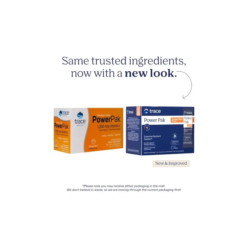 Suplemento Nutricional Trace Minerals Vitamina C Electrolitos 30 Sobres Naranja