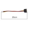 VGOL 3Pcs 20cm 4 Pin Floppy to 15 Pin SATA