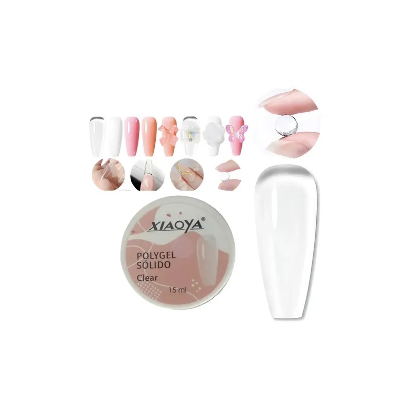 Poly Gel Solido Moldeable Para Diseño De Uñas Polygel 15ml