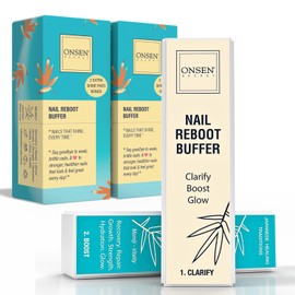 Onsen Secret 4-Way Nail Buffer Block for Healthy Natural Shine