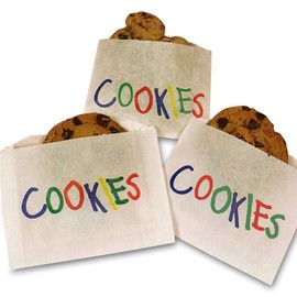 4-1/2" X 3 1/2" Printed Cookie Bags | Quantity: 2000 Width 4 1/2"