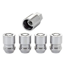 McGard 24157 Chrome Wheel Lock Set, Cone Seat, M12x1.5 Thread, 13/16 Key Hex