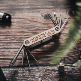 Abenteuernah Bicycle Multitool, Gifts for Men, Bicycle Accessories, Biker Dad Gift, Father's Day Gift, Bike Tool Velo in Beautiful Designs (Radless)