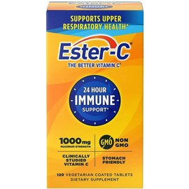 Ester-C Vitamin C 1000 Mg Coated Tablets, Immune System Booster, Stomach-Friendly Supplement, 120 Count Nature's Bounty