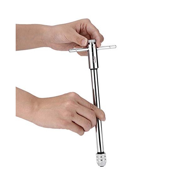 Atyhao Adjustable Ratchet Tap, Thread Ratchet Thread Ratchet with T-Bar