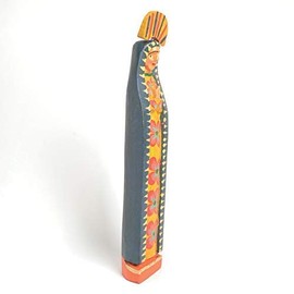 Altiplano Virgin Mary Statue - 15" Tall, Hand Carved, Made in Guatemala
