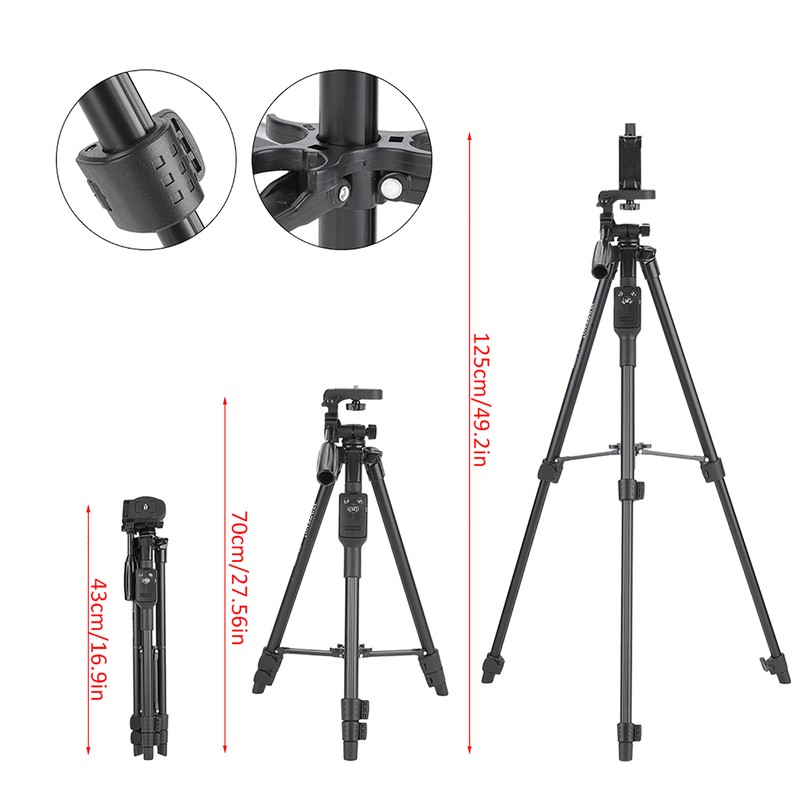 YUNTENG 5208 Extendable Handheld Selfie Stick Tripod Wireless Remote Control