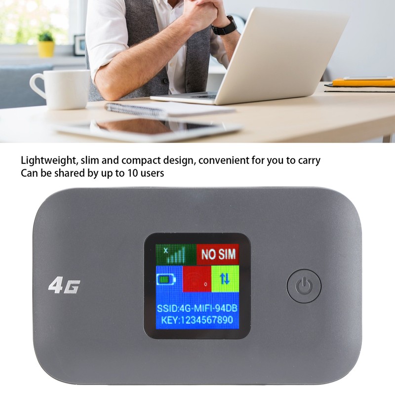 4G WiFi Mobile Hotspot 300Mbps Connects Up to 10 Devices