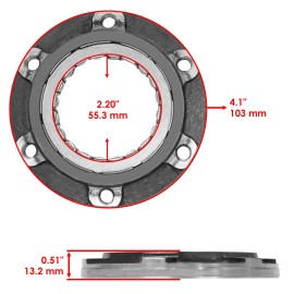 Caltric Starter Clutch Idler Gear Gasket for Kawasaki Prairie 700 KVF700 4X4 2004-2006
