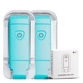 Book Light for Reading in Bed, USB Rechargeable Clip on Book Lights, 3 Brightness Adjustable Dimmable Bookmark Light for Eye-Protection, Reading Lamp for Bookworms, Travel (2-Pack Blue)