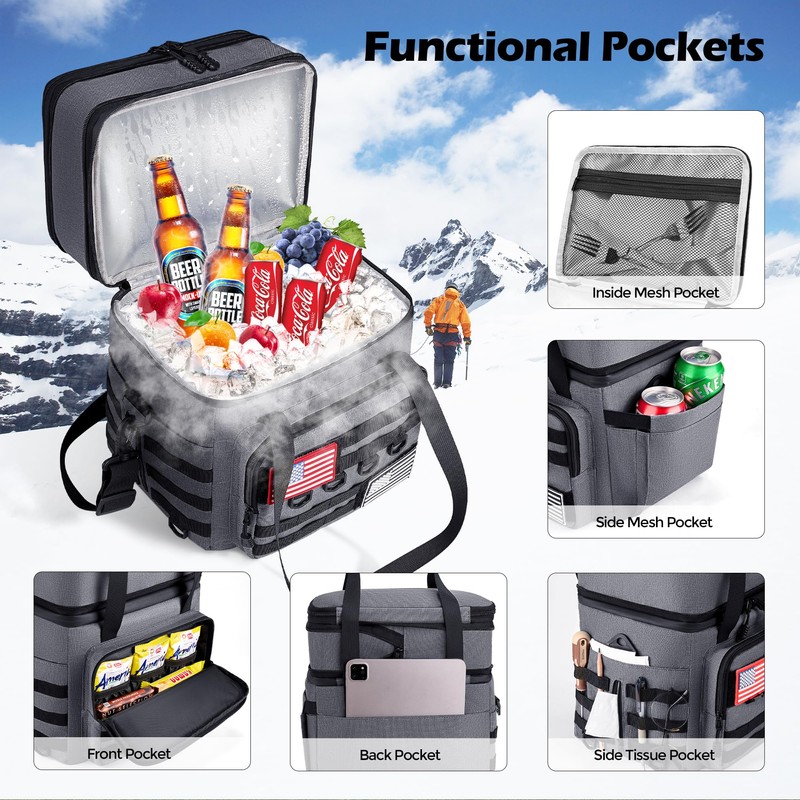 DOLOPL Lunch Box for Men, Tactical Insulated Expandable Lunch Box