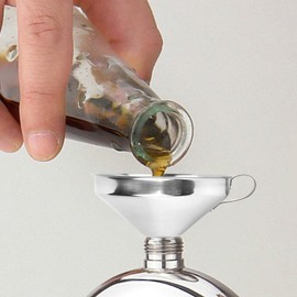 Funnel With Screen, Funnel With Screen Filter Strainer Funnel, Funnel Strainer Fine Mesh, Stainless Funnel, Oil Strainer Funnel for Baking, Liquids, Kitchen, Cooking