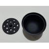 Iwachu 29206 Incense Burner, Petals, Black, Product Size: Φ3.3 x
