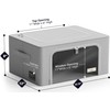 Sorbus Storage Bins with Metal Frame - Stackable & Foldable
