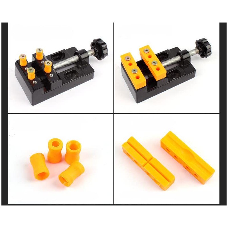 Mini Bench Clamp Flat Table Vice Adjustable Drill Press Vice