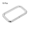 sourcing map Metal Rectangle Ring Buckles 38x20mm for Bags Belts