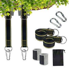 Tree Swing Straps Hanging Kit, Portable Hammock Straps, 6.56FT Tree Swing Strap Heavy Duty Holds 2204LBS, Swing Straps for Tree Branch, Swings, Hammock with 2 Tree Protector, 2 Screw Lock Carabiner