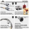CAMPINGMOON Camping Gas Stove Adapter Convert EN417 Lindal Valve to