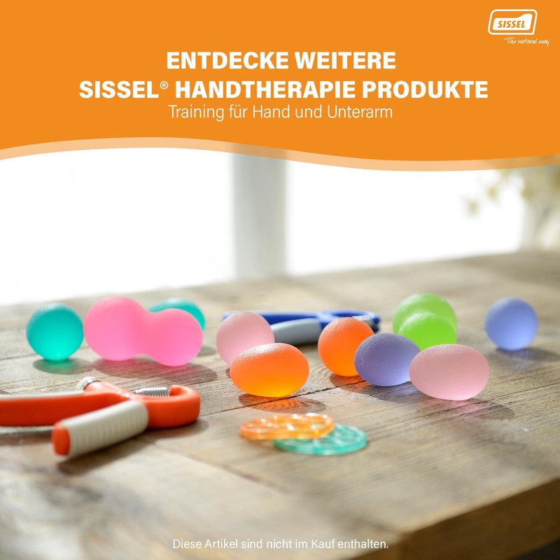 SISSEL Press-Egg Hand Exerciser orange Size:extra-stark