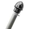 FRF FLAG Silver Plastic Acorn End Cap Flag Pole Topper