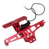 Motorcycle License Plate Mount Adjustable License Plate Holder with Taillight