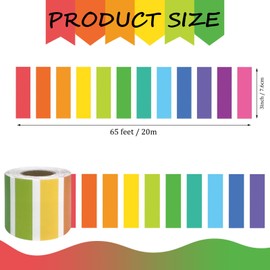 KILONEFE Classroom Bulletin Board Border 65 Feet Rolled Border Trim Colorful Classroom Borders for Bulletin Board Decorations School Classroom Home (Rainbow)