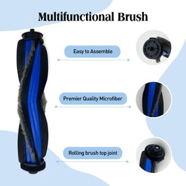 11Pcs Replacement Part for Yeedi S14 Plus/Ecovacs X8 PRO OMNI/Ecovacs X8 PRO Plus,1Rubber Main Brush,2Mop Drum, 3Dust Bag,2Filters,2Side Brush