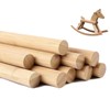 DaTpuik 1 x 36 Inch 2 PCS Dowel Rods Wood