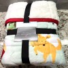 Cuddl Duds Dogs 50x60 Inches Cozy Soft Reversible Throw Blanket