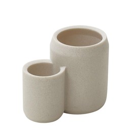 ideaco COMBO Compact Tool Stand, Accessory Storage, Stone Sand White, Combo