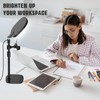 Desk Ring Light with Stand and Phone Holder, 3000K-6500K Adjustable