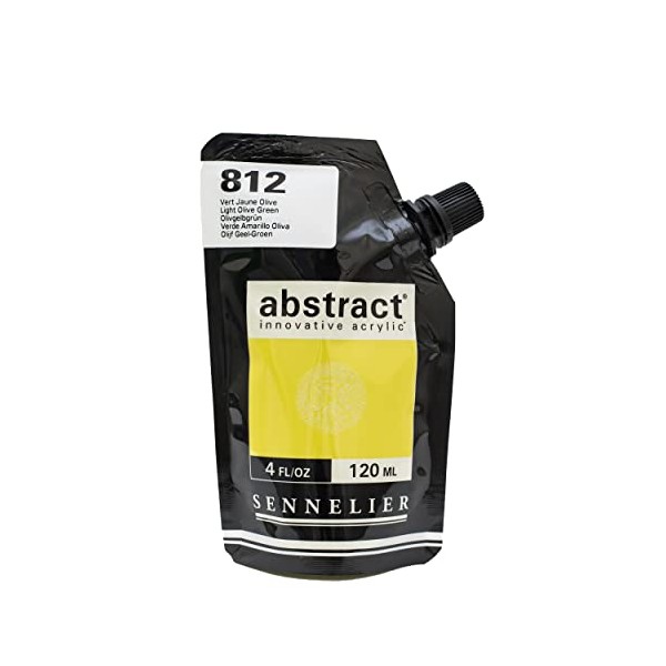 Sennelier Abstract Acrylic Paint Pouch, 120ml, Light Olive Green
