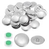 HARFINGTON 40 Sets Self Cover Button Kit 28mm Aluminum Button