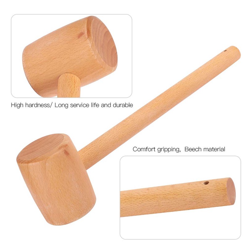 FASJ Wooden Hammer Comfort Griping Wood Carving Wood Hammer