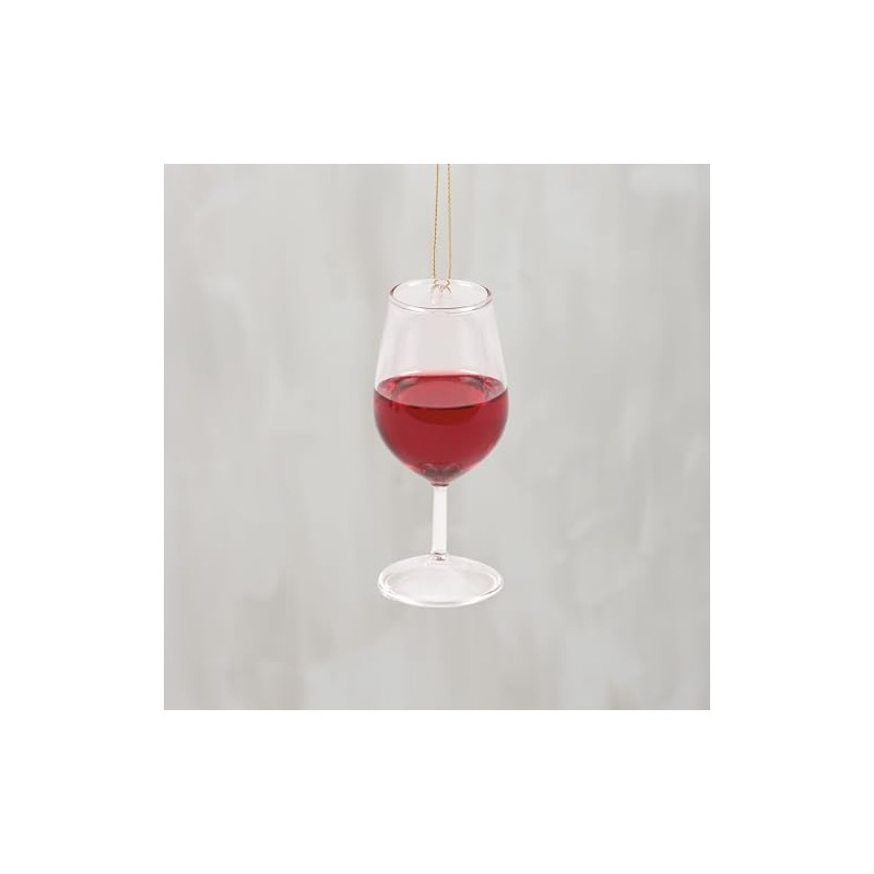 Glass Red Wine Ornament