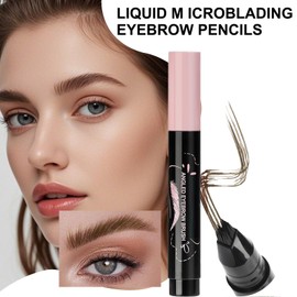 Eyebrow Pencil,Eyebrow Pen with Precise Tip - Makeup Color Natural Liquid 1.4ml for Women Men Sports Parties Travel Work