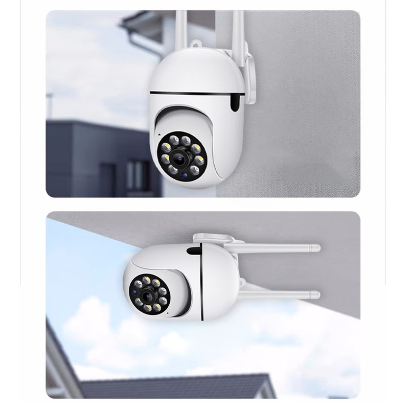 Jectse Indoor Outdoor Surveillance Camera, 1080P 360° Panoramic WiFi Home