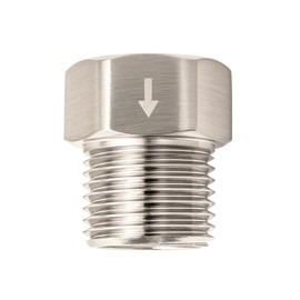 High Sierra® - Solid Lead-Free Brass Construction. Certified Vacuum Breaker and Backflow Preventer for Handheld Shower Heads - Brushed Nickel Finish