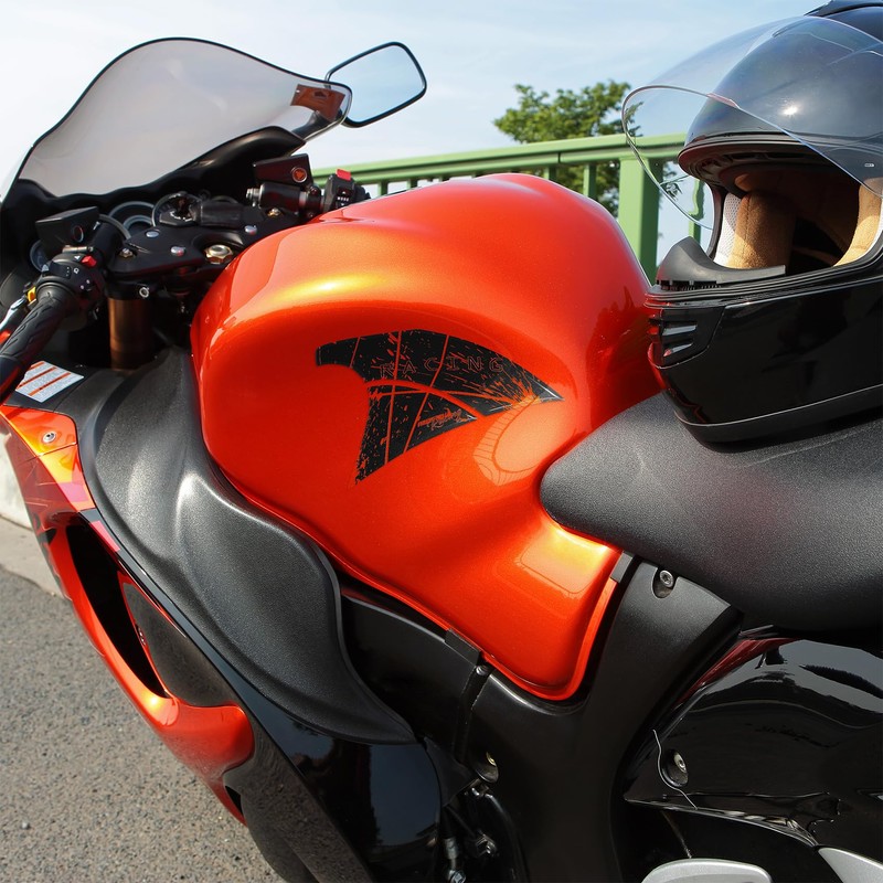 Knee Pad Gel Neon Side Motorcycle 3D Universal Tank Sticker
