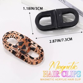 Magnetic Hair Clips Acrylic Claw Clips Hair Accessories for women