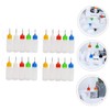 FELTECHELECTR 20pcs Squeeze Bottles Empty Glue Applicator Bottles with Lids