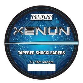 Tronixpro Xenon Tapered Leaders, Clear, 0.30-0.60mm, 12lb-50lb, 5x15m