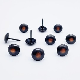 Let's Decorate 200PCS Upholstery Tacks D11mm/0.43" Bronze Nails, Copper Decorative Tacks for Sofa, Furniture Metal Thumb Tacks, Home DIY Decorative Nail Heads Nails (11mm Bronze)